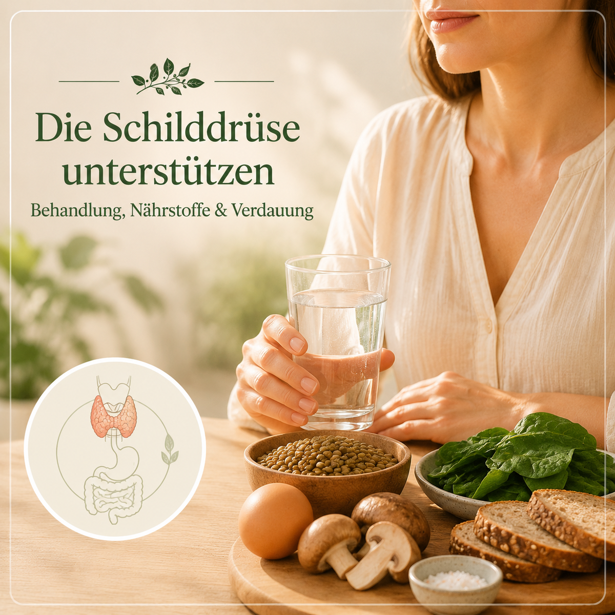 Schilddrüse ganzheitlich unterstützen: Behandlung, Nährstoffe und Verdauung