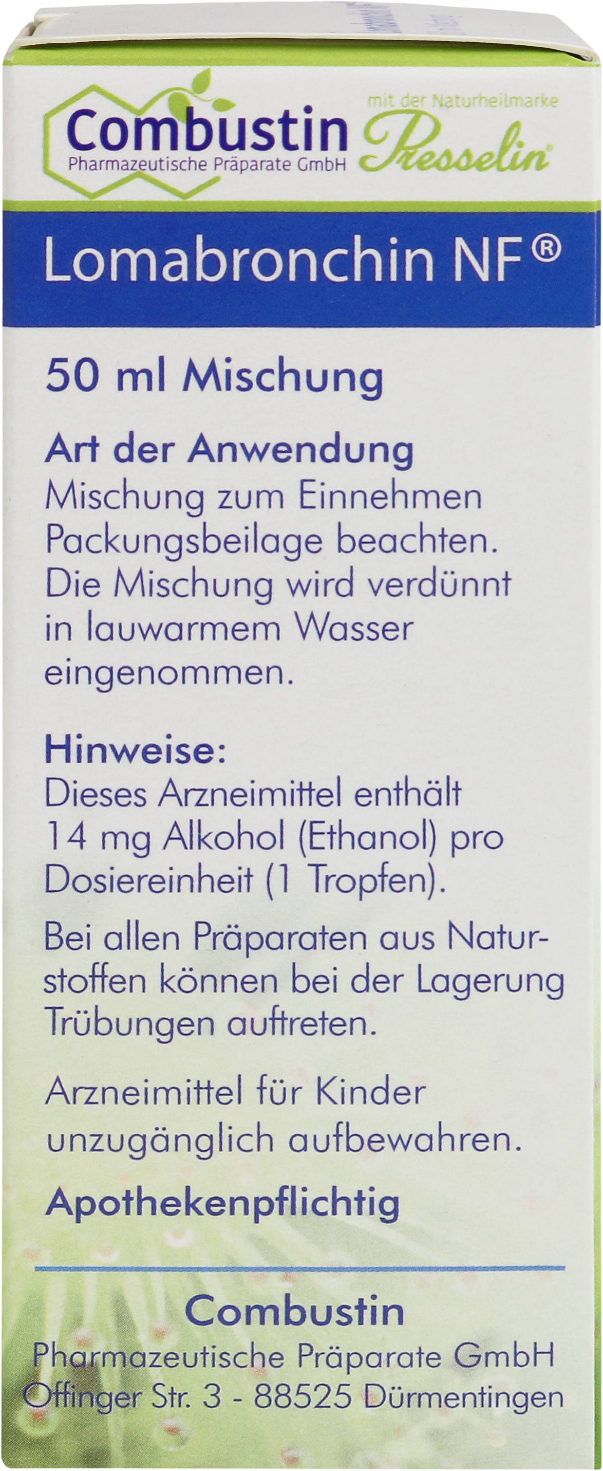 Lomabronchin NF, Tropfflasche 50 ml