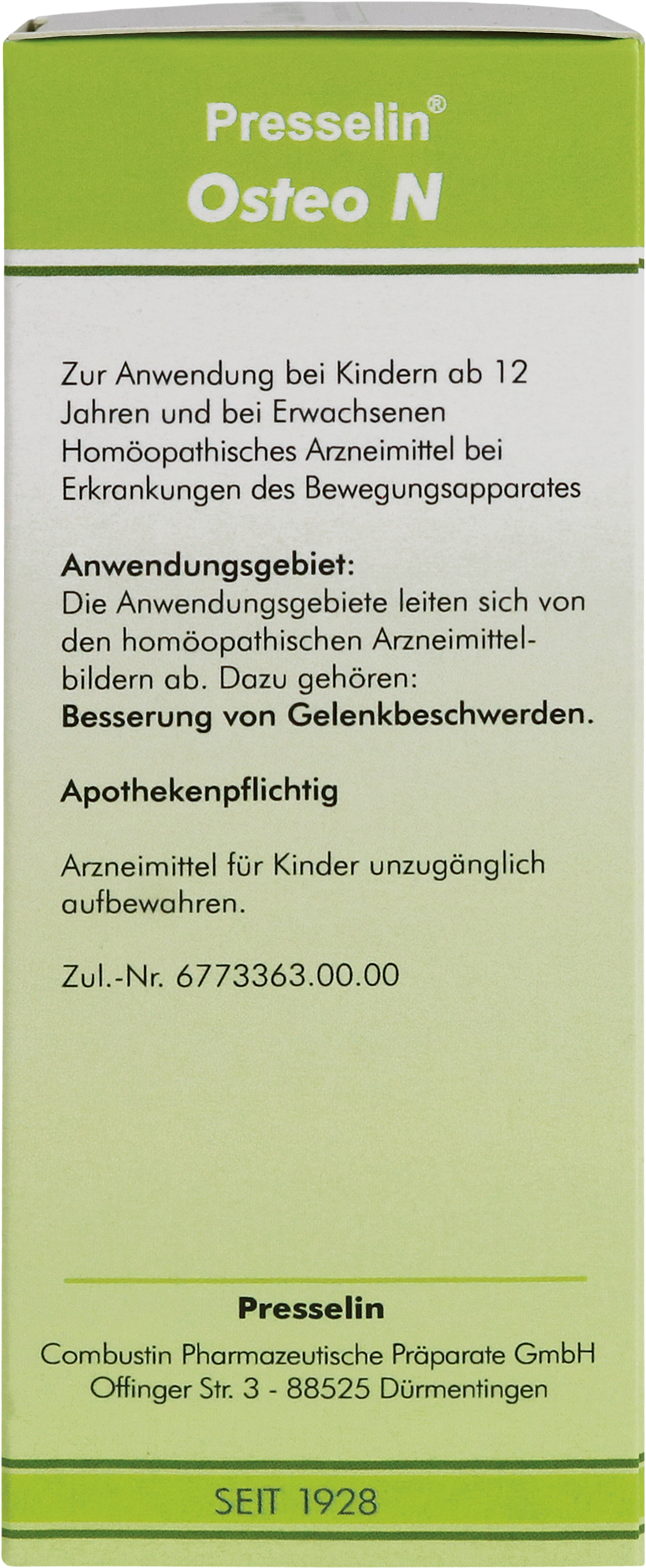 Presselin Osteo N, Tropfflasche 100 ml