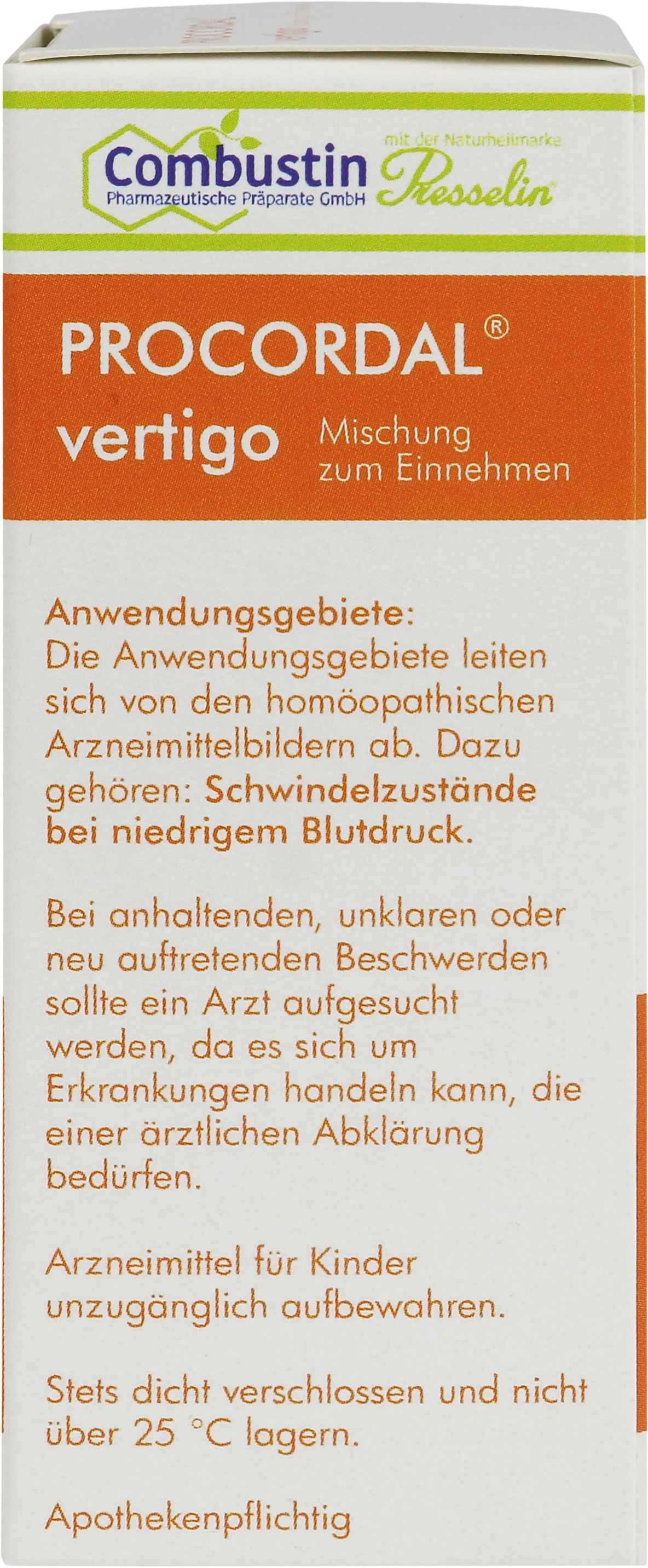 Procordal vertigo, Tropfflasche 50 ml