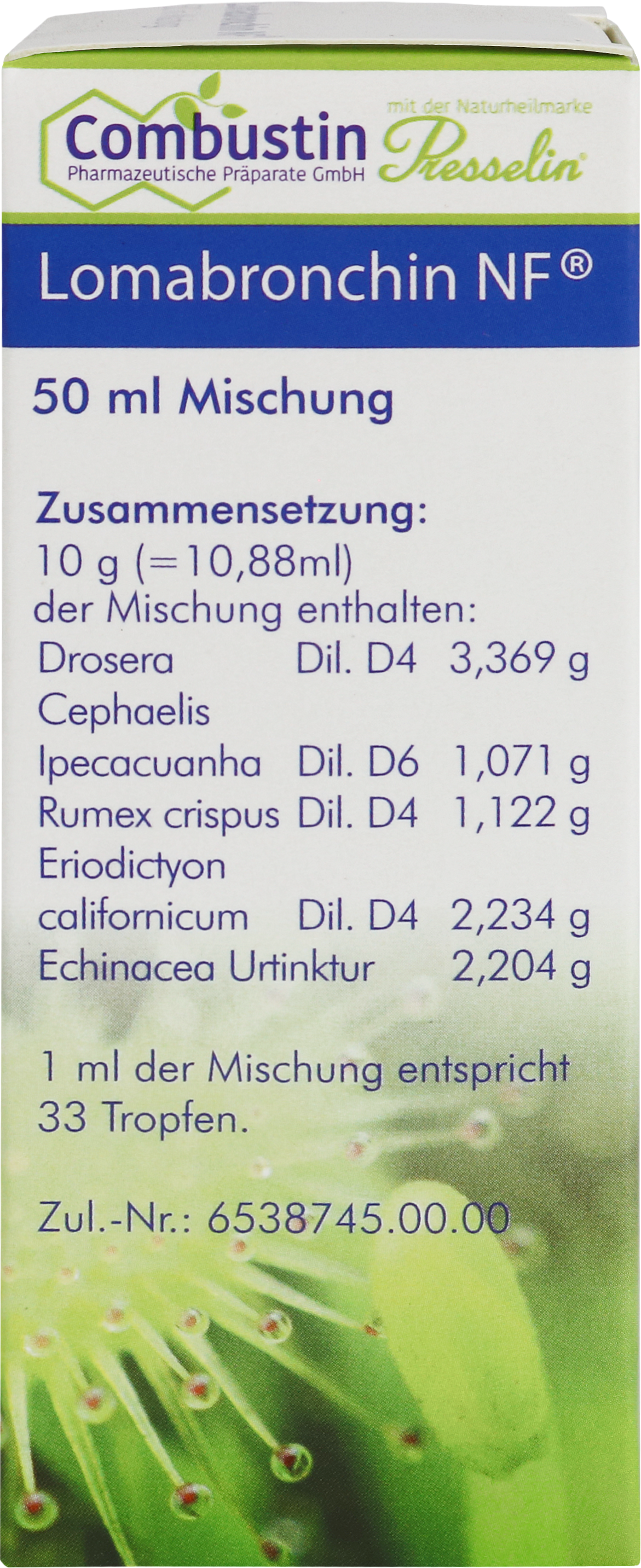 Lomabronchin NF, Tropfflasche 50 ml