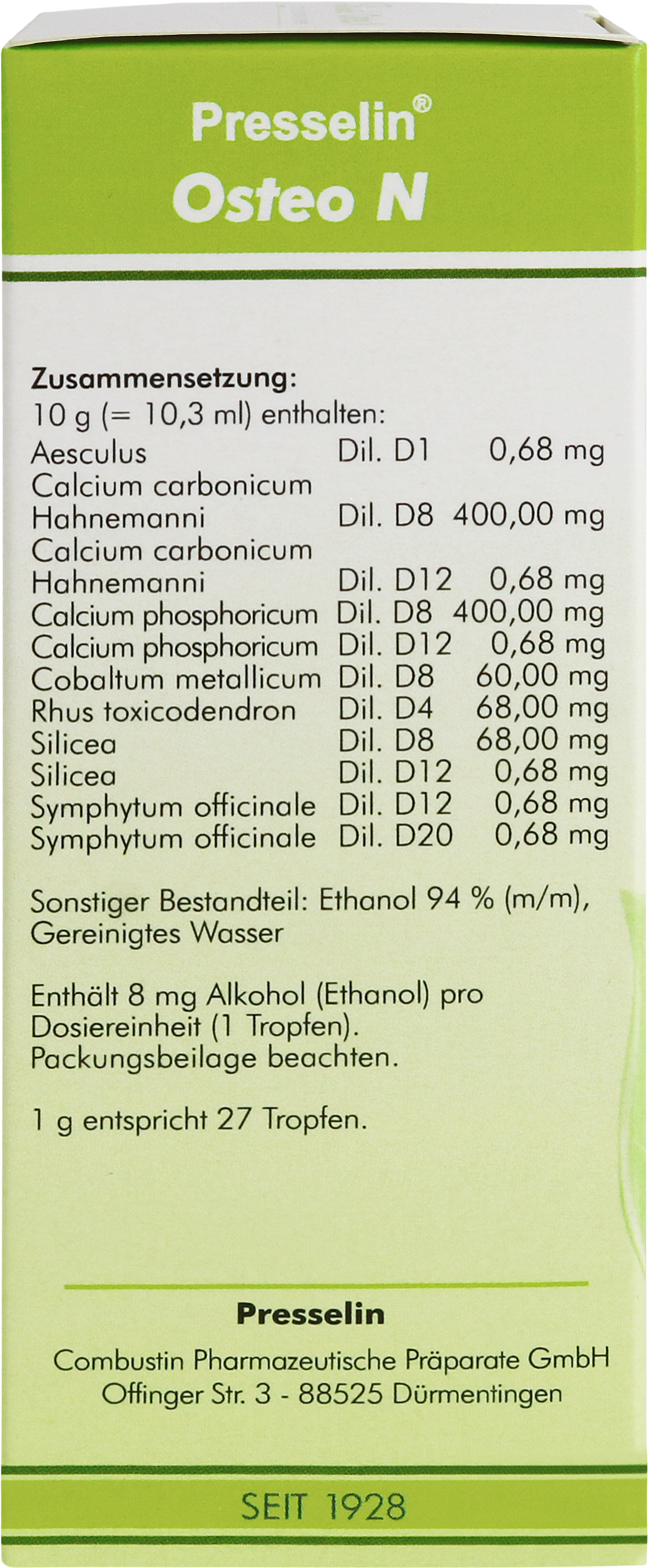 Presselin Osteo N, Tropfflasche 100 ml