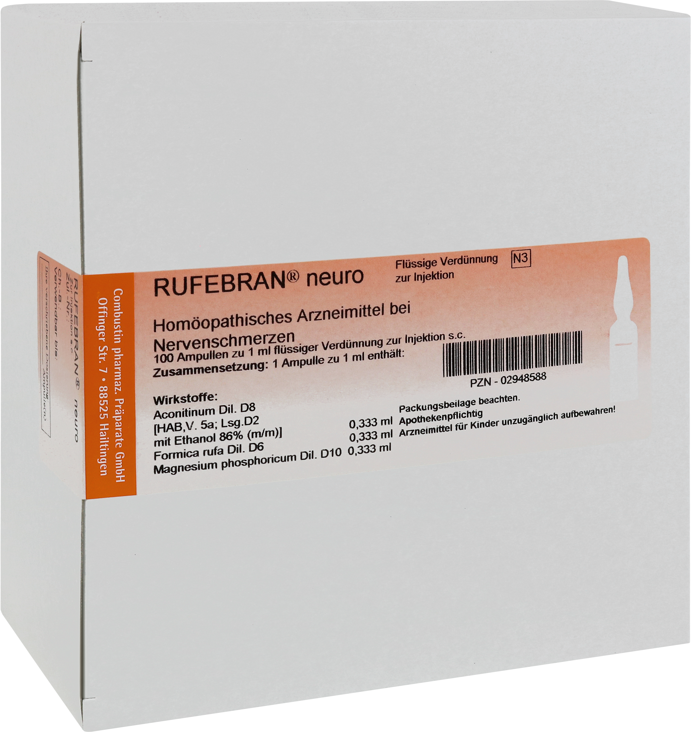 Rufebran neuro, 100 x 1 ml Ampullen