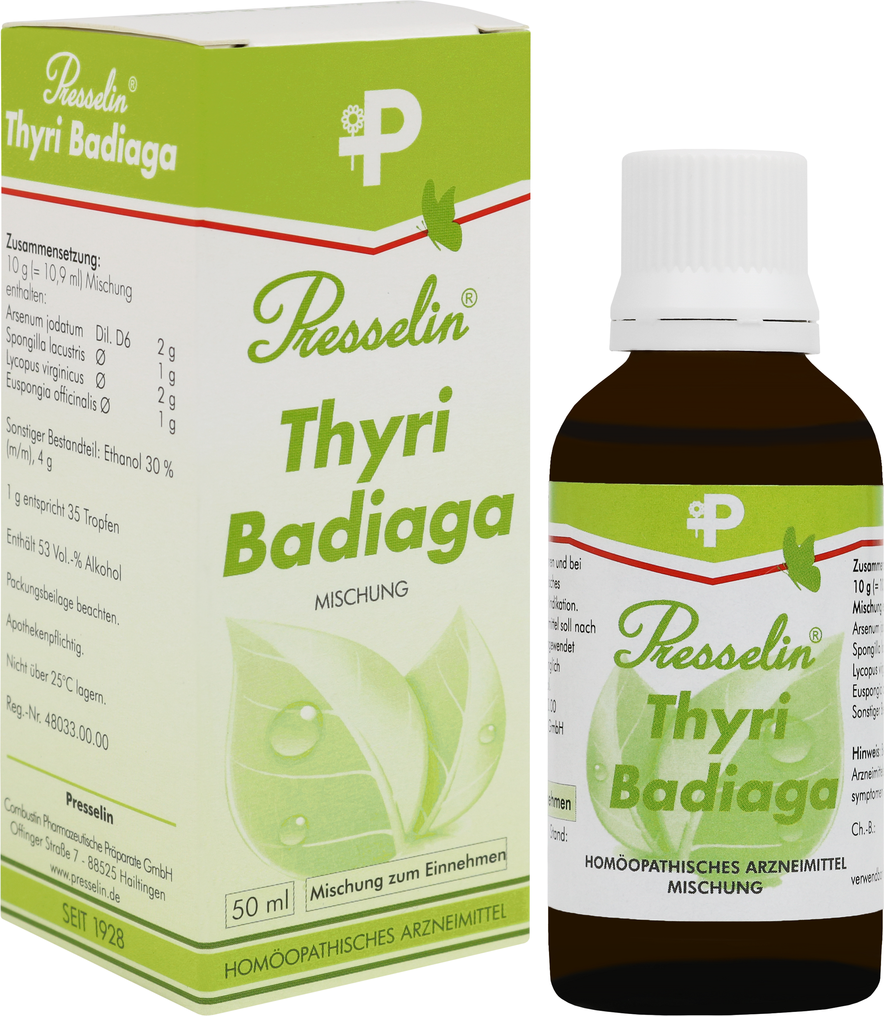Presselin Thyri Badiaga, Tropfflasche 50 ml