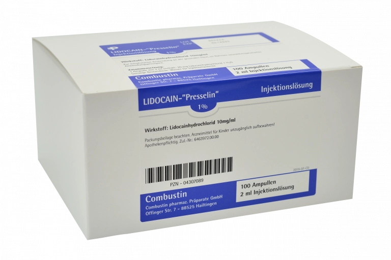 LIDOCAIN - Presselin 1%, 100 x 2 ml Ampullen