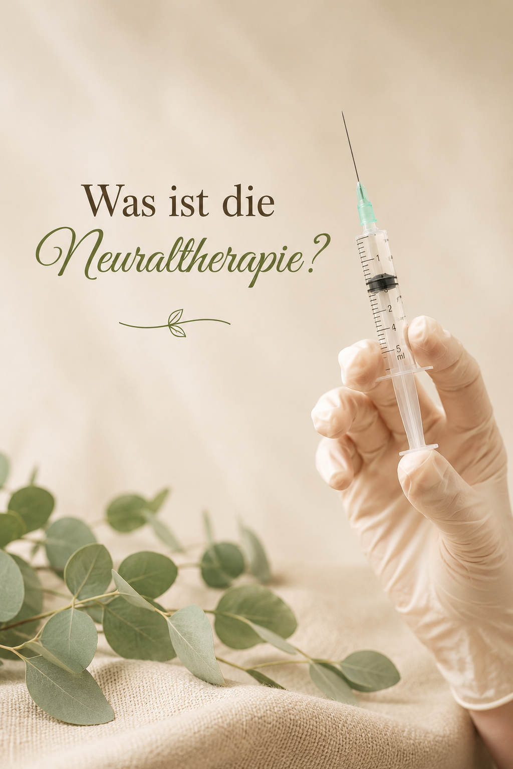 Darstellung der Neuraltherapie mit Injektion im naturheilkundlichen Kontext