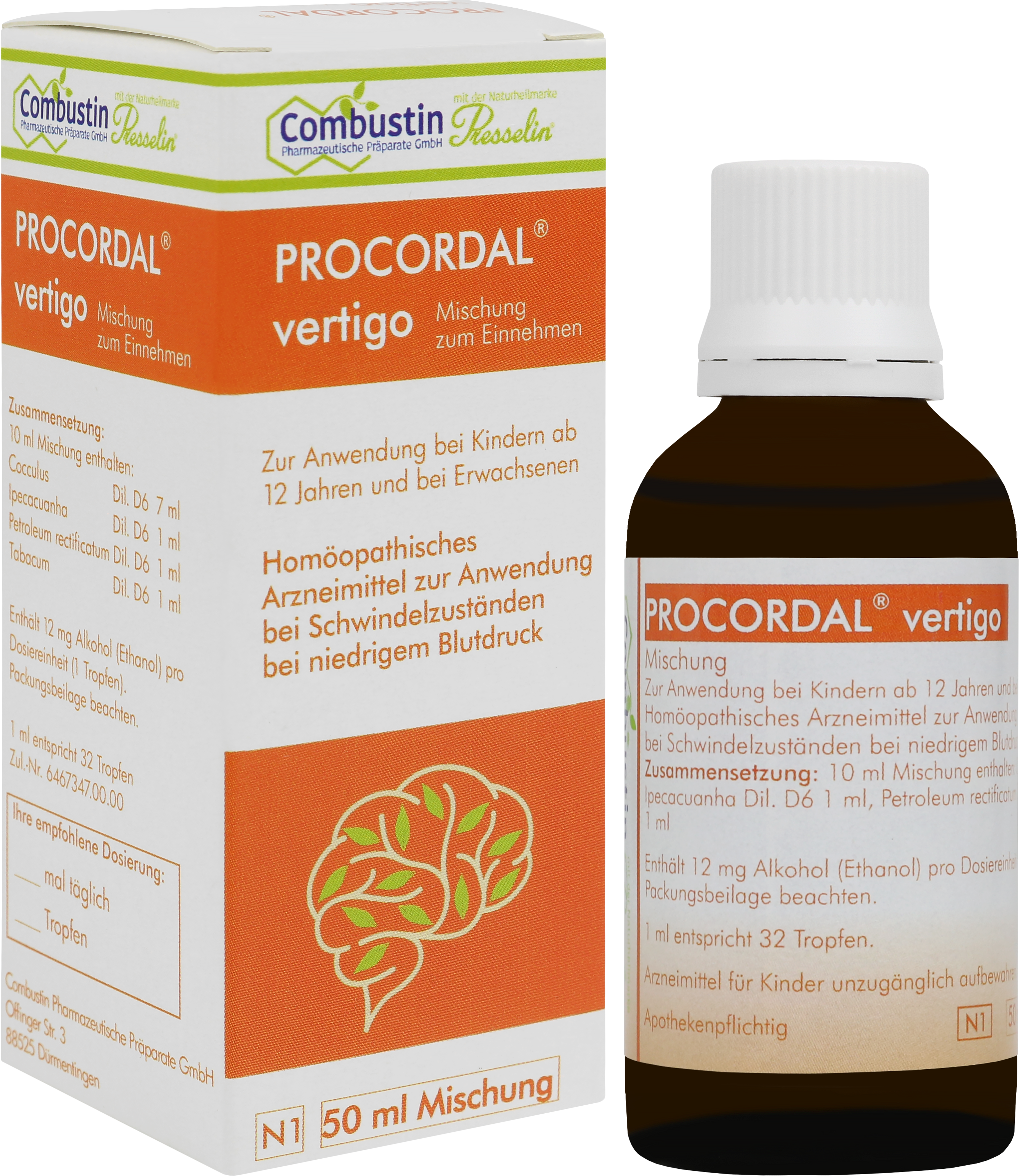 Procordal vertigo,  Tropfflasche 50 ml