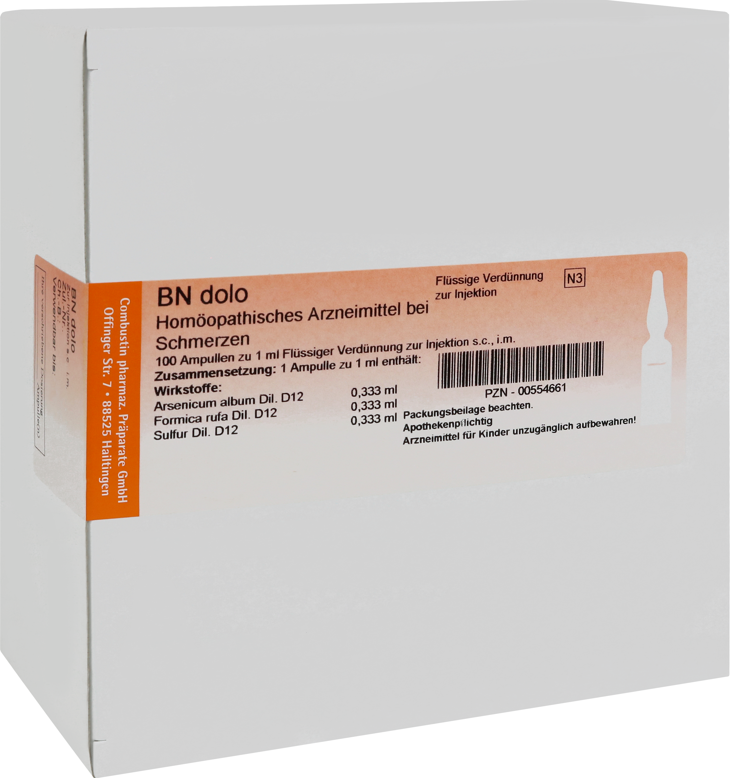 BN dolo, 100 x 1 ml Ampullen
