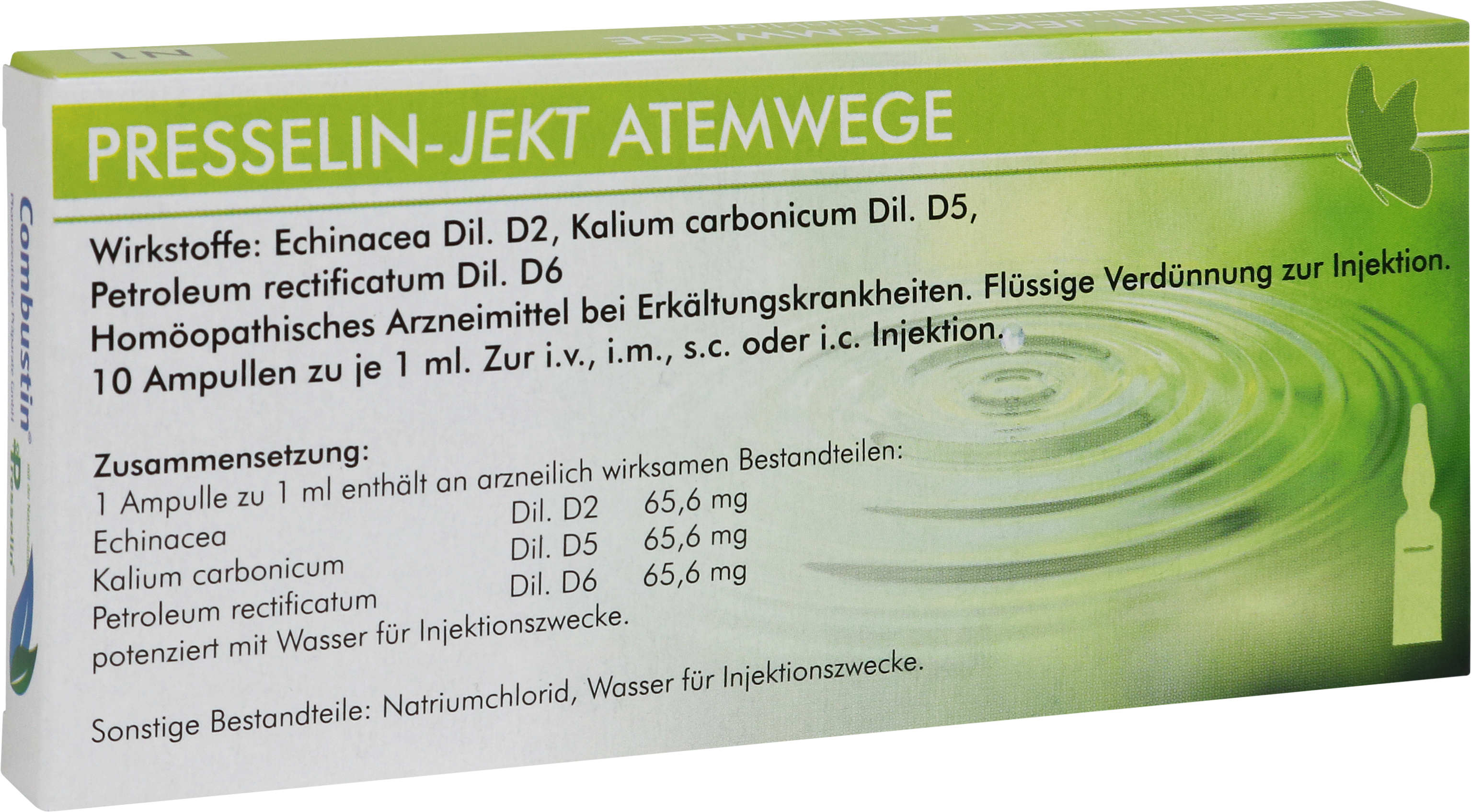 PRESSELIN-JEKT Atemwege,  10 x 1 ml Ampullen