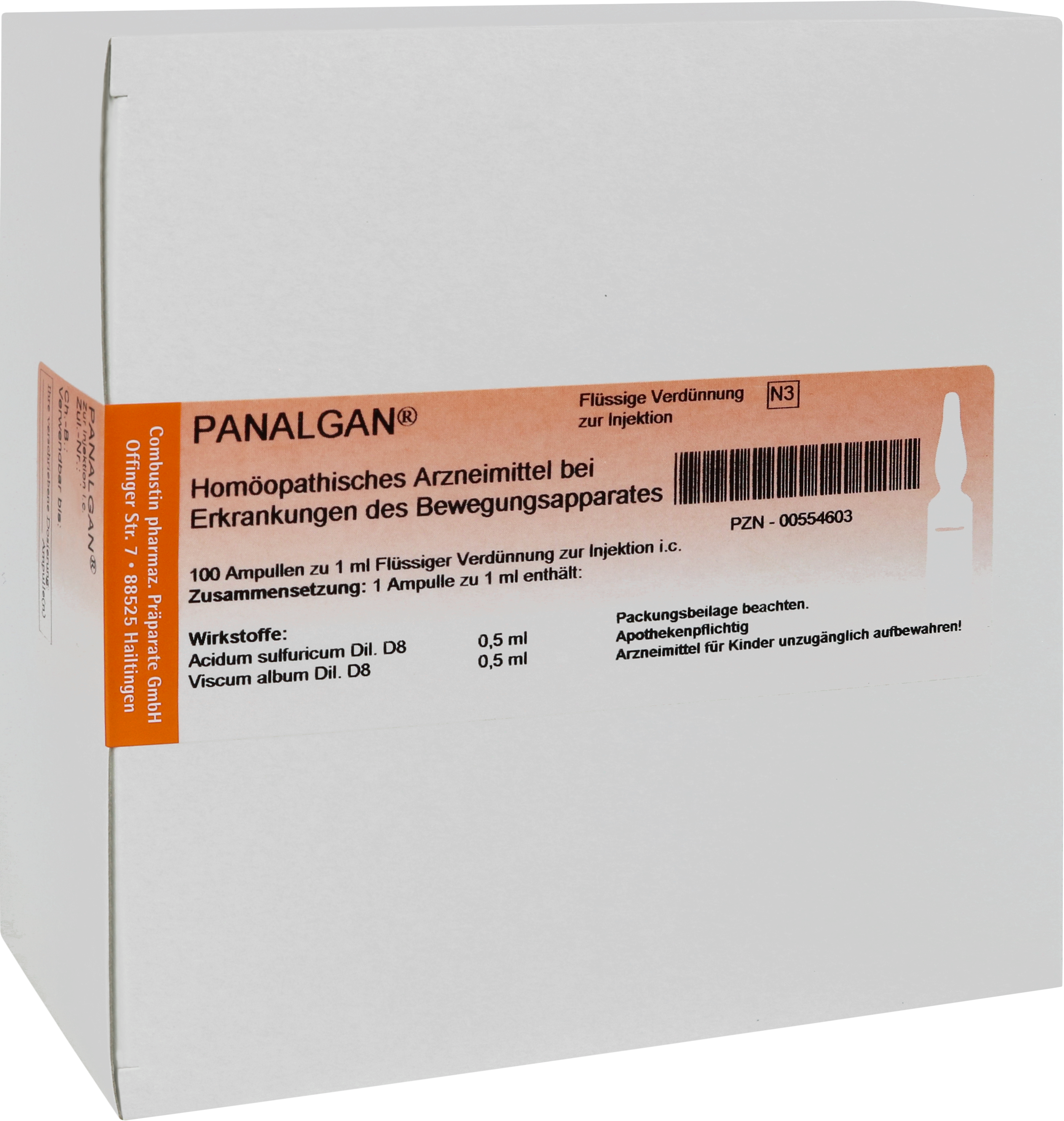 Panalgan,  100 x 1 ml Ampullen