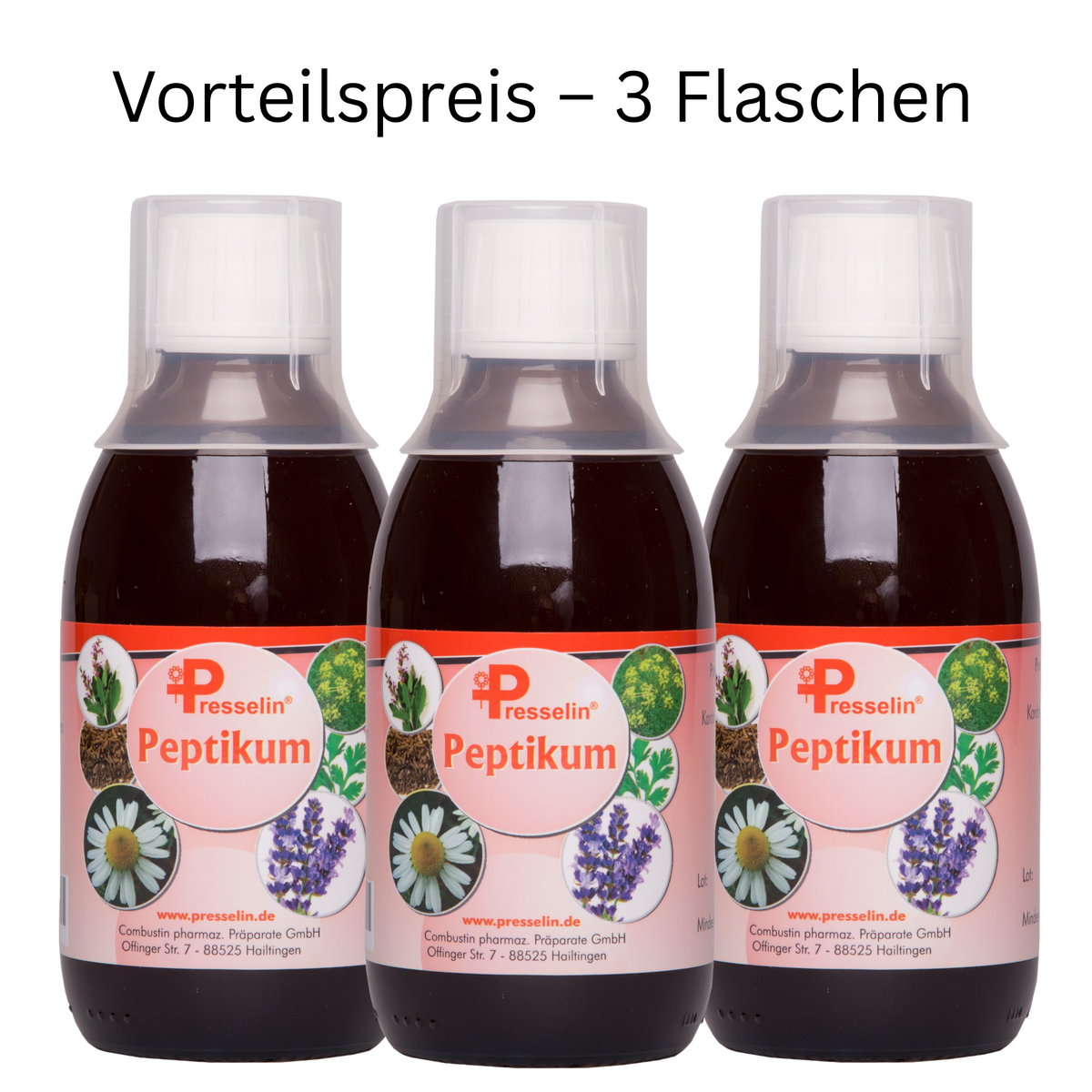 3 Flaschen Peptikum