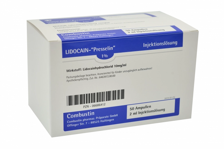LIDOCAIN - Presselin 1%, 50 x 2 ml Ampullen